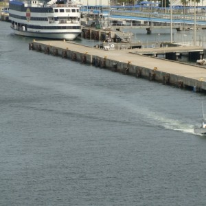 Approaching the Casino Boat