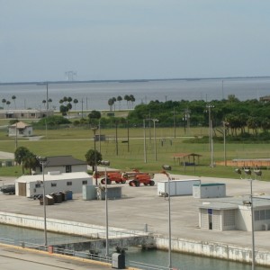 VAB in the distance