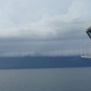 Storm clouds in the distance