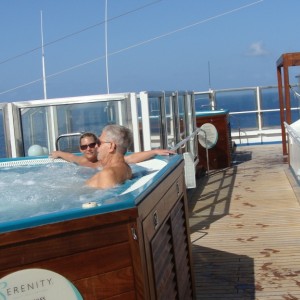 Serenity hot tub - Deck 14 forward