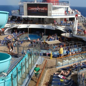 Looking aft from deck 12