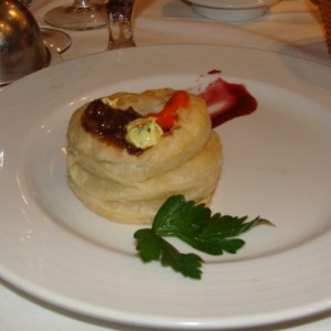 Rabbit in puff pastry