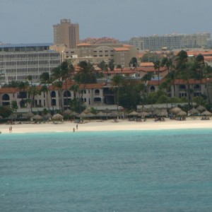 Aruba beach view