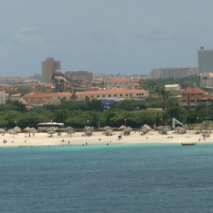 Aruba beach view