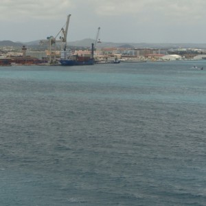 Approaching Oranjestad, Aruba