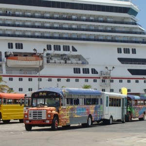 Carnival Liberty docked in Aruba