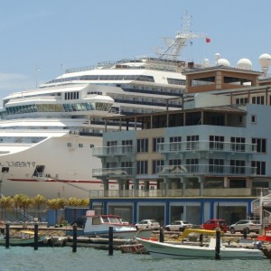 Carnival Liberty docked in Aruba