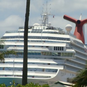 Carnival Liberty docked in Aruba