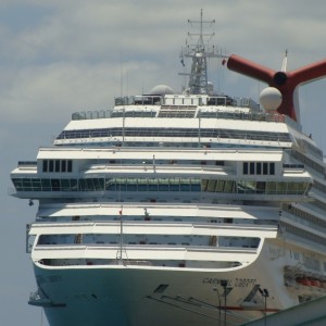 Carnival Liberty docked in Aruba