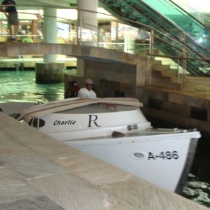 Water taxi in hotel