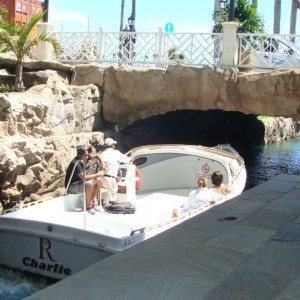 Water taxi in hotel