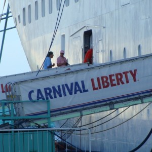 Carnival Liberty gangway