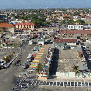 Oranjestad, Aruba from our "secret" deck