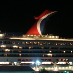 Carnival Liberty at night