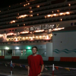 Carnival Liberty at night