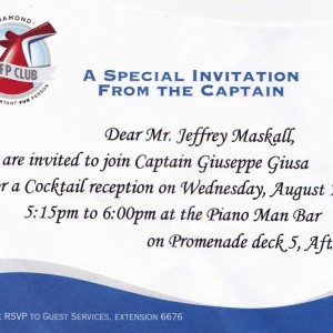 Scanned Diamond Cocktail Party Invitation