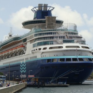 Pullmantur's Monarch docked in Willemstad