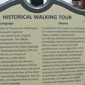 Walking tour sign