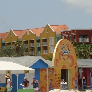 Port side shops & Taxi Stand