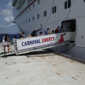 Carnival Liberty gangway