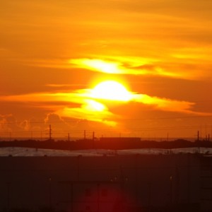 Sunrise over Port Canaveral