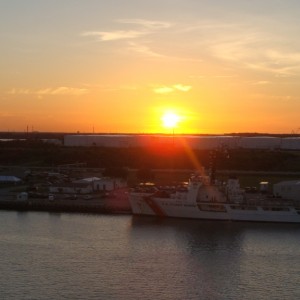 Sunrise over Port Canaveral