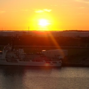 Sunrise over Port Canaveral