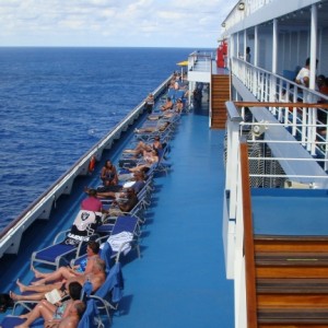 Looking aft - Deck 10 starboard side