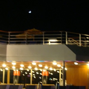 Liner Pool at night