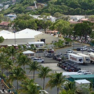 Looking towards the Havensight Mall