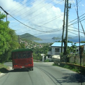 Cab ride to Coki Beach