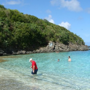 Far end of Coki Beach