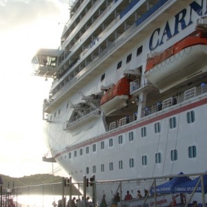 Carnival Splendor docked in St.Thomas