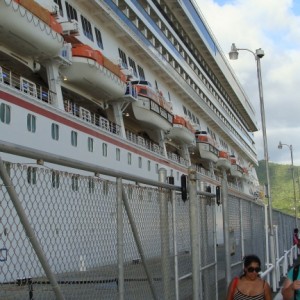 Carnival Splendor docked in St.Thomas