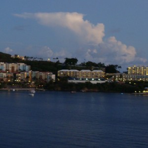 Sailing past Frenchman's Reef