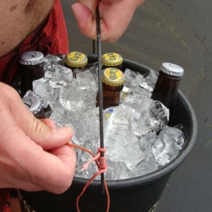 First bucket of beer