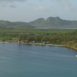 Sailing into Antigua