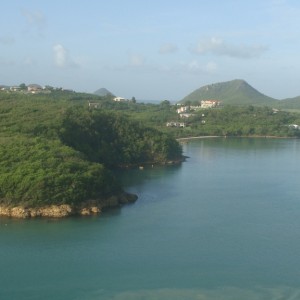 Sailing into Antigua