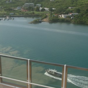 Sailing into Antigua