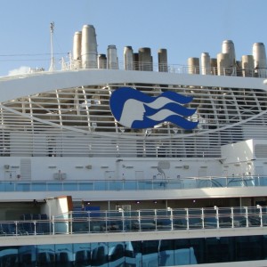 Looking over the Royal Princess