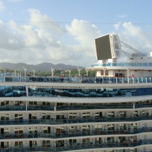 Looking over the Royal Princess