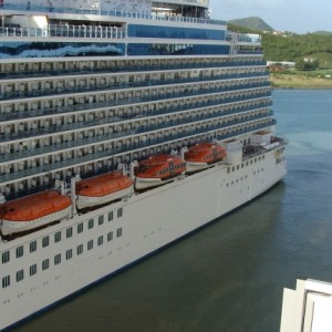 Looking over the Royal Princess