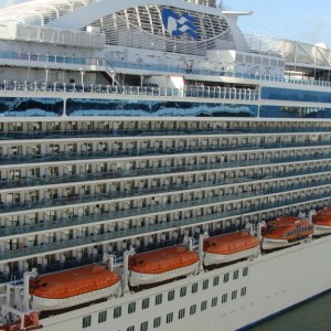 Looking over the Royal Princess