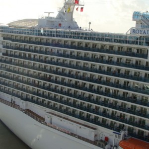 Forward half of the Royal Princess