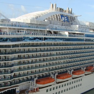 Aft half of the Royal Princess