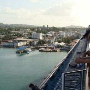 Pulling in to St. Johns, Antigua