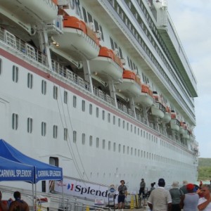 Carnival Splendor docked in St.John's, Antigua