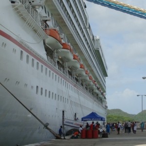 Carnival Splendor docked in St.John's, Antigua