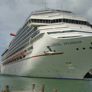 Carnival Splendor docked in St.John's, Antigua