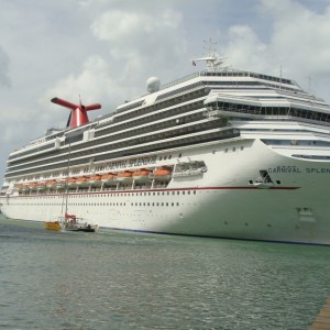 Carnival Splendor docked in Antigua